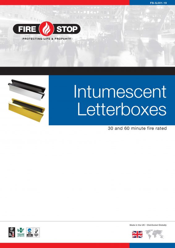 Firestop Intumescent Letterboxes brochure front page